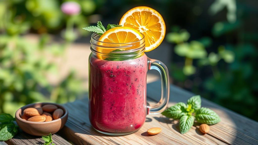serve smoothies fresh creatively
