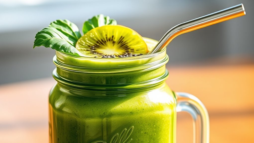 serve smoothies with flair