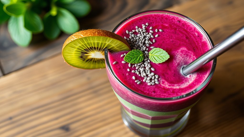 serve smoothies with flair