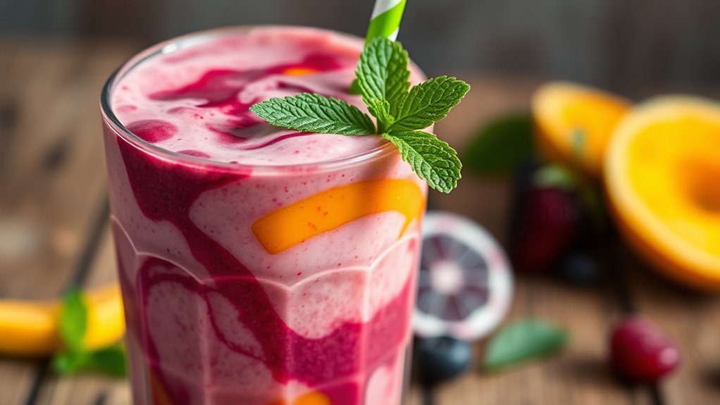 serve smoothies with flair
