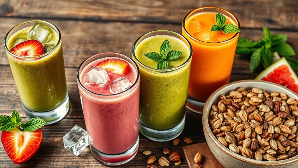 serve smoothies with style