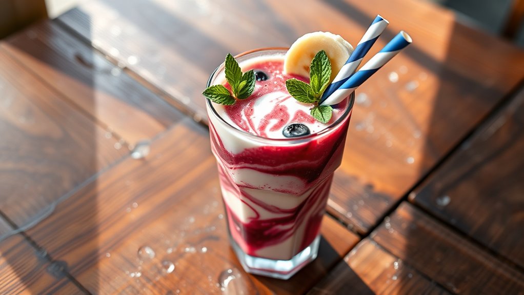 serve smoothies with style