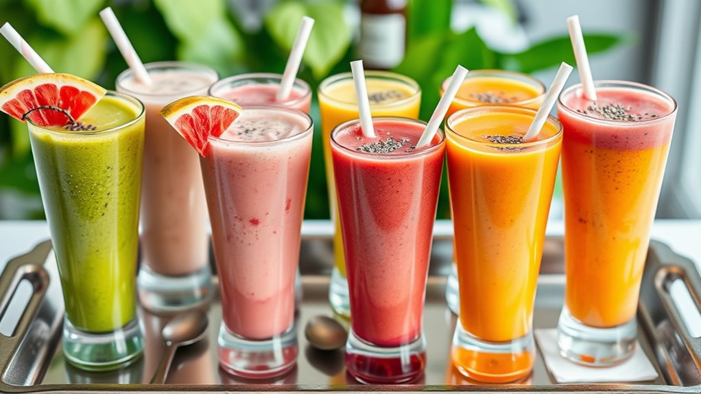 serve smoothies with style