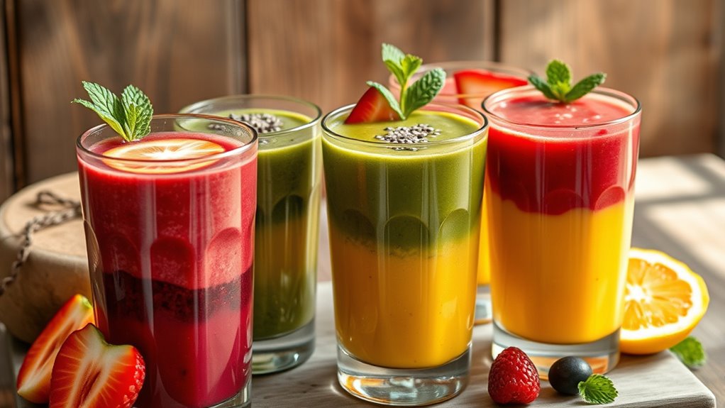 serve smoothies with style
