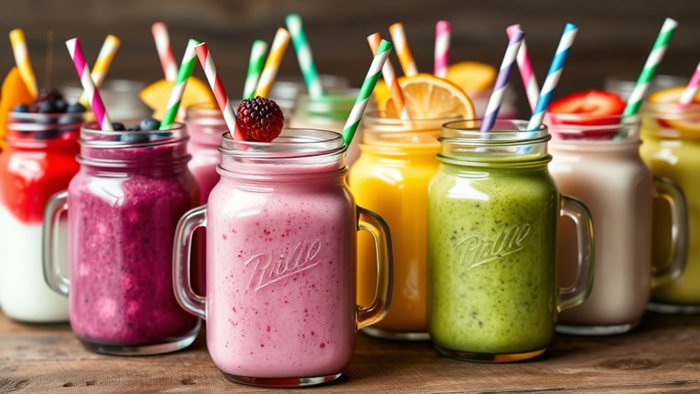 serve smoothies with style