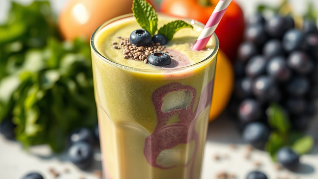 serve smoothies with style