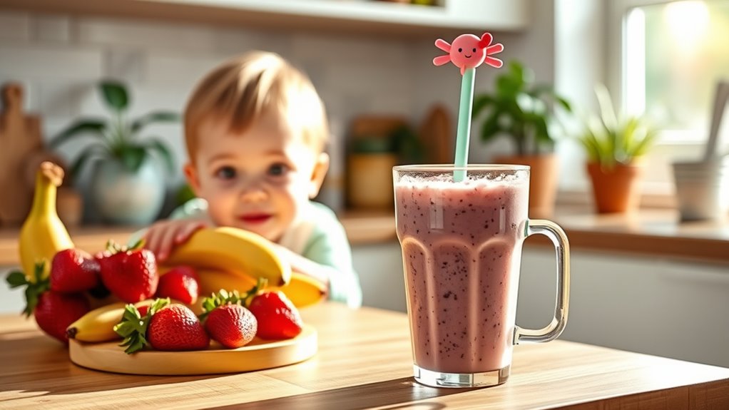serve toddler smoothies safely