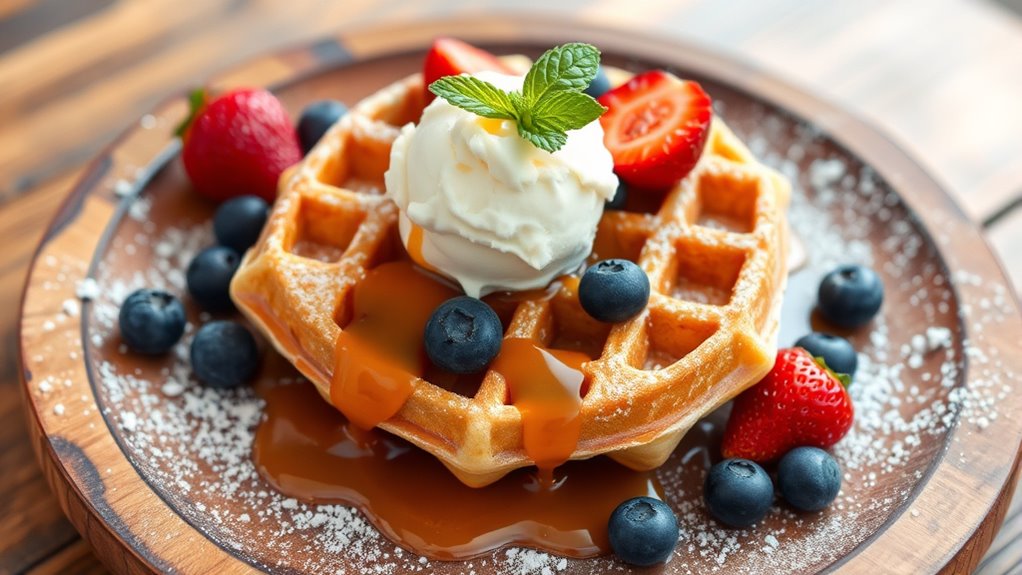 serve with creative toppings
