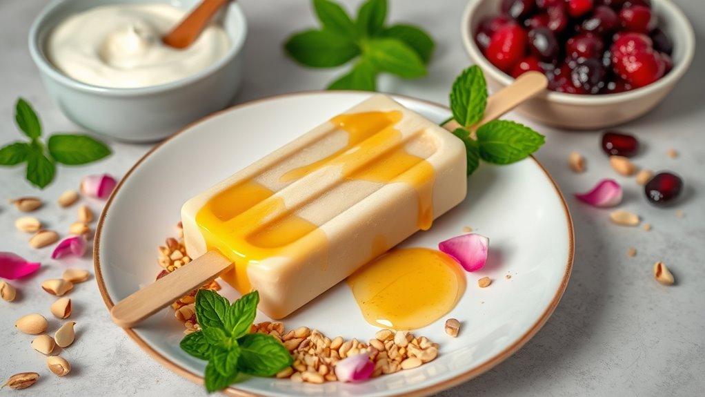 serve with elegant garnishes