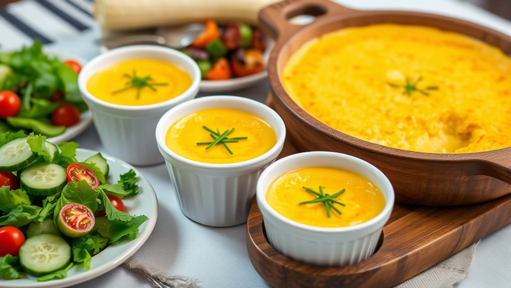 serve with fresh garnishes