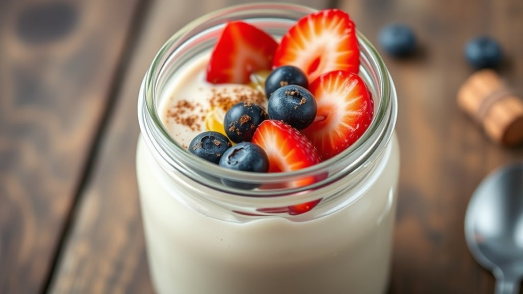 serve with fruit toppings