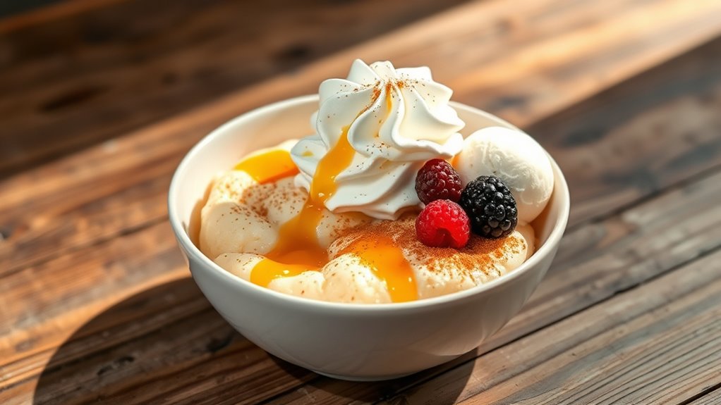 serve with toppings creatively