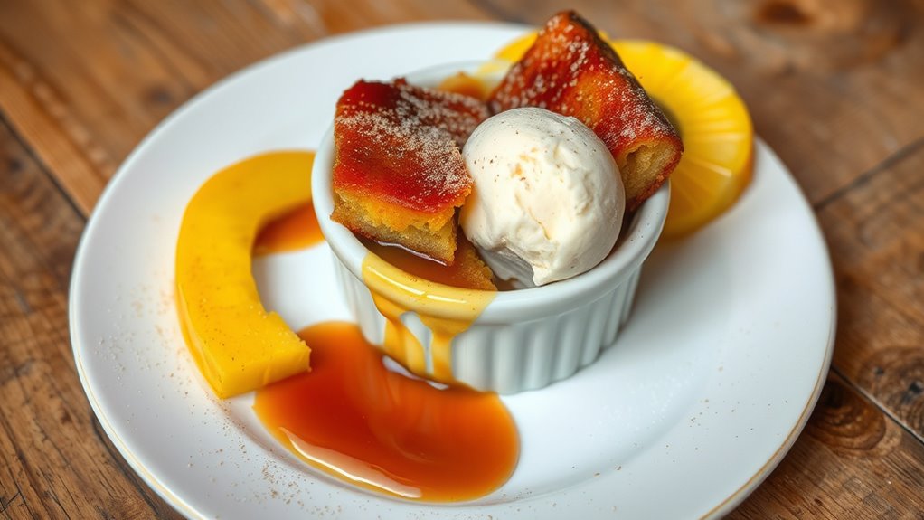 serve with tropical flair