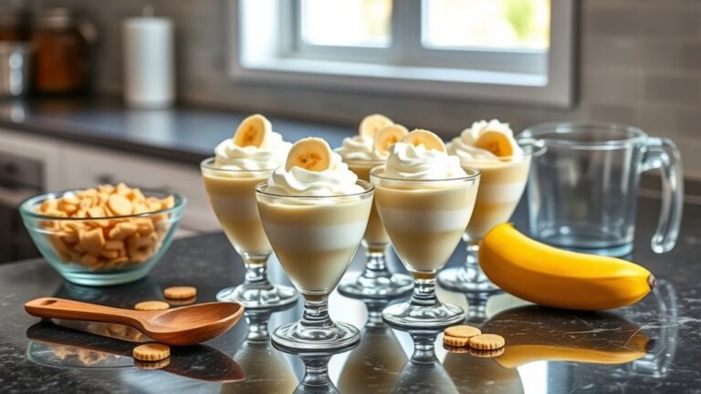 simple banana pudding shots