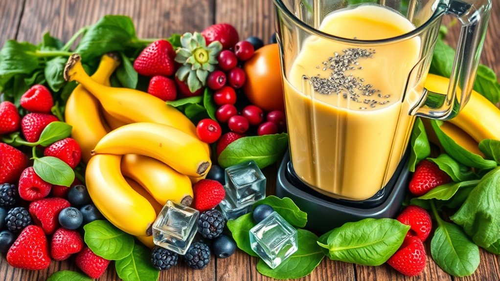 smoothie preparation and blending
