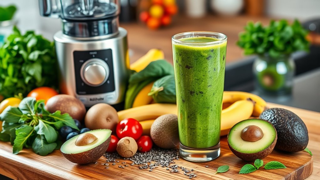 smoothie preparation for nutrition