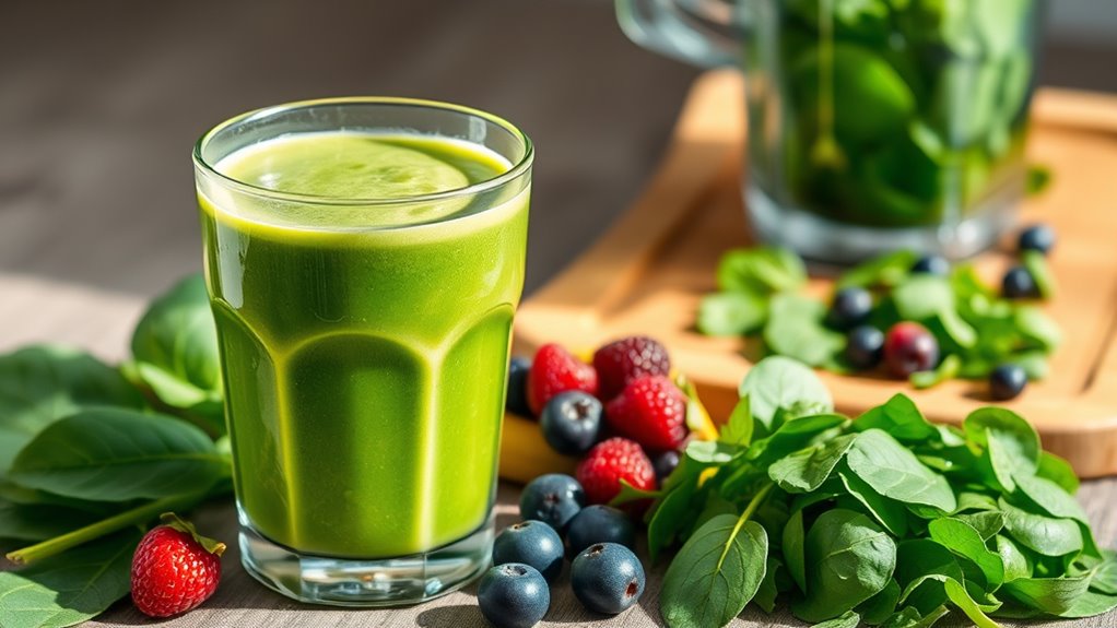 spinach smoothie preparation steps