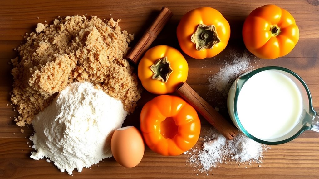 steamed persimmon pudding ingredients