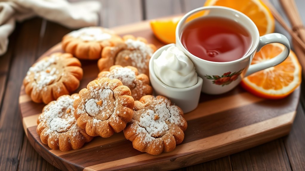 thoughtful gingersnap cookie presentation