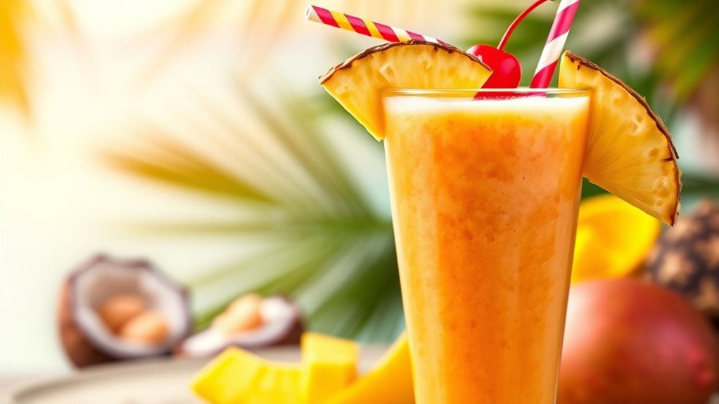 tropical smoothie serving suggestions