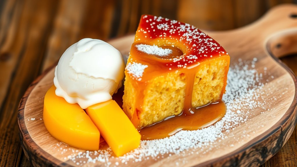 warm caribbean bread pudding