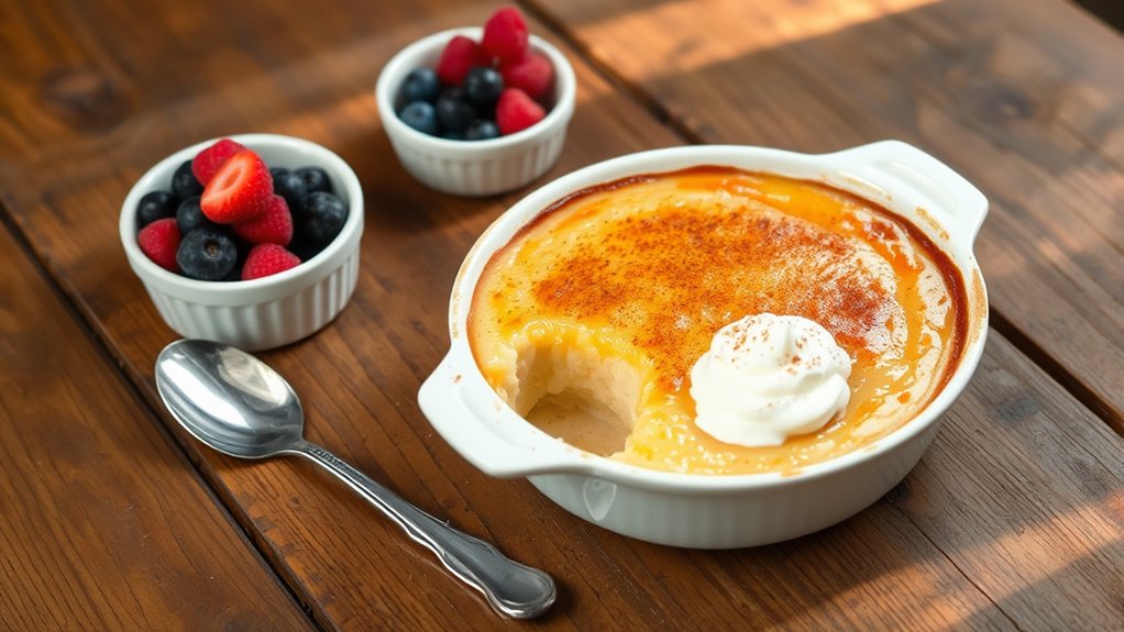 warm creamy indulgent presentation