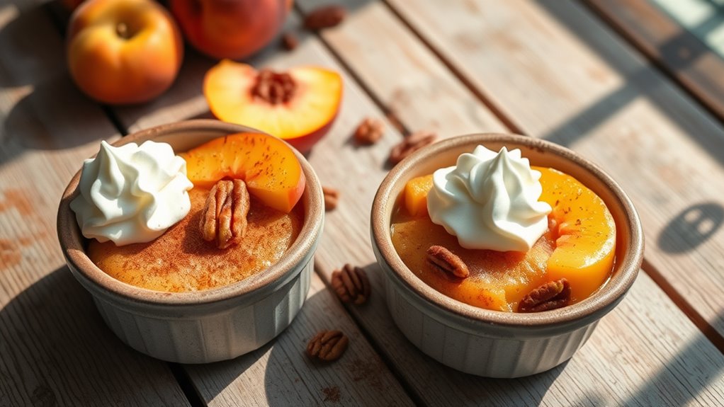 warm creamy peachy delight