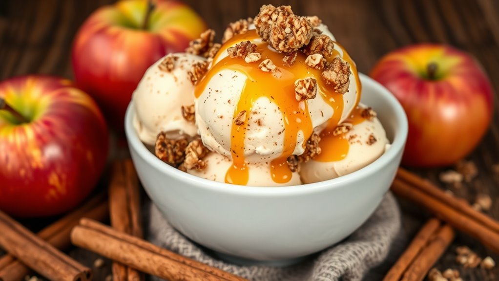 apple crisp ice cream