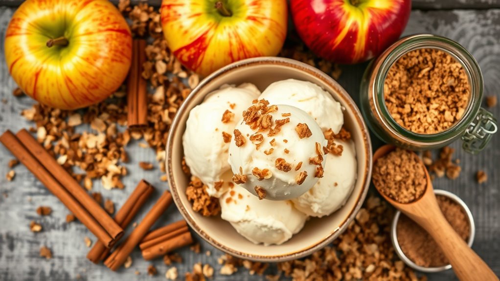 apple crisp ice cream recipe