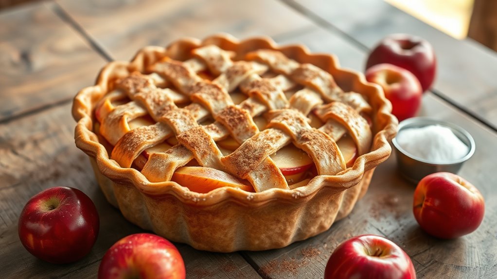 apple pie baking process