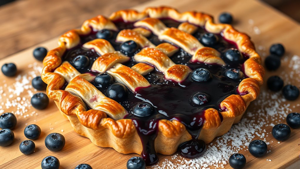 bake a blueberry pie