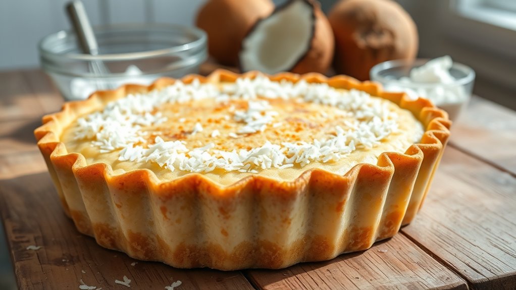 bake a coconut pie