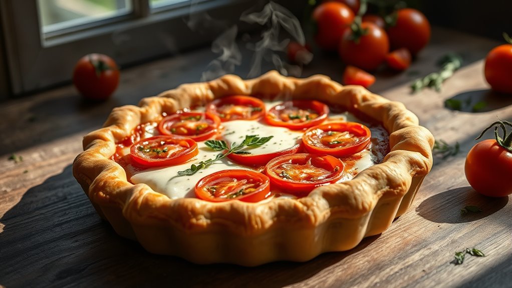 baking a savory pie