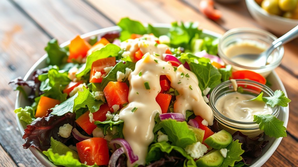 balanced dressing enhances flavors