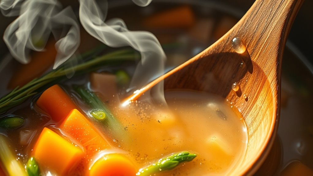 balanced flavors through simmering