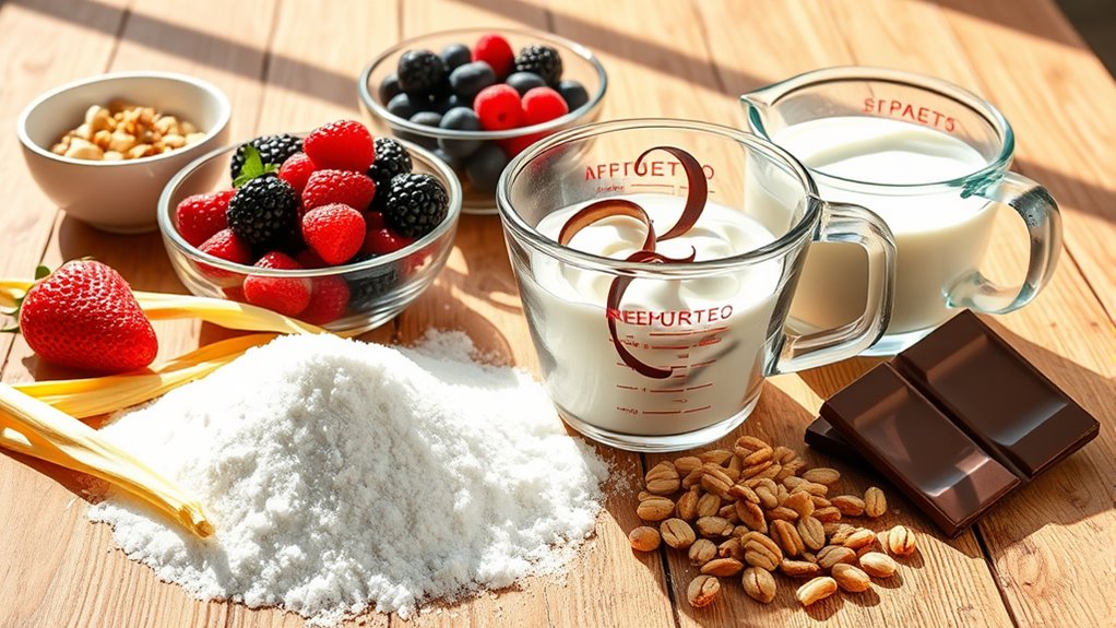 balanced ingredients create ice cream