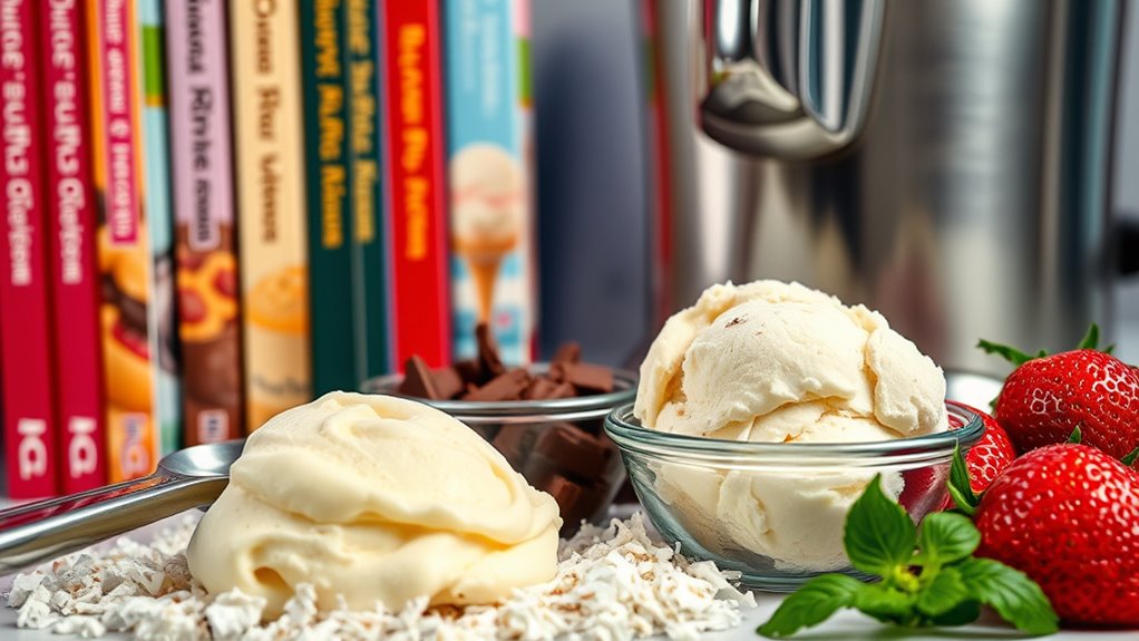 balanced ingredients for ice cream