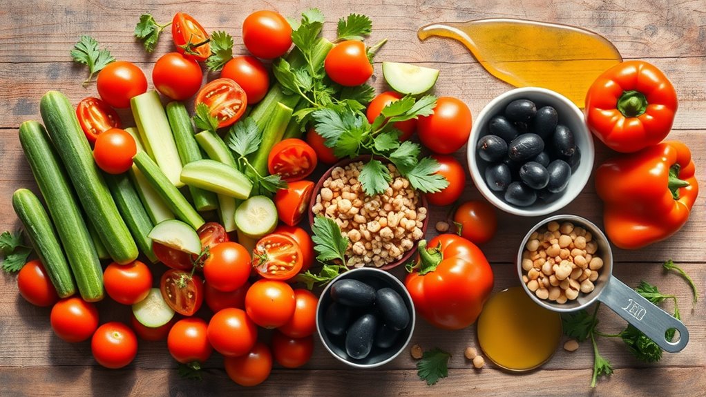 balanced kosher salad preparation