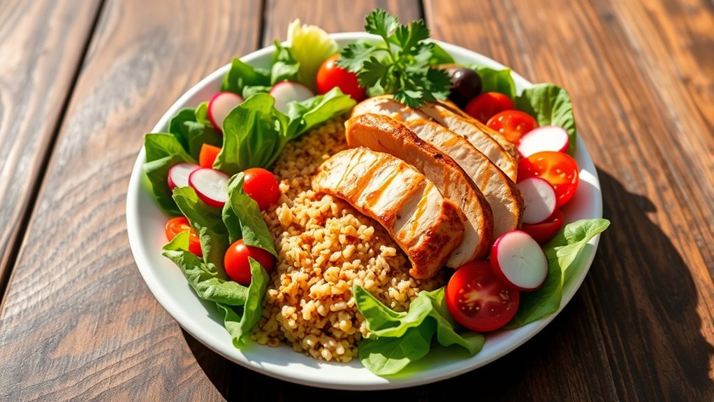 balanced portions appealing presentation