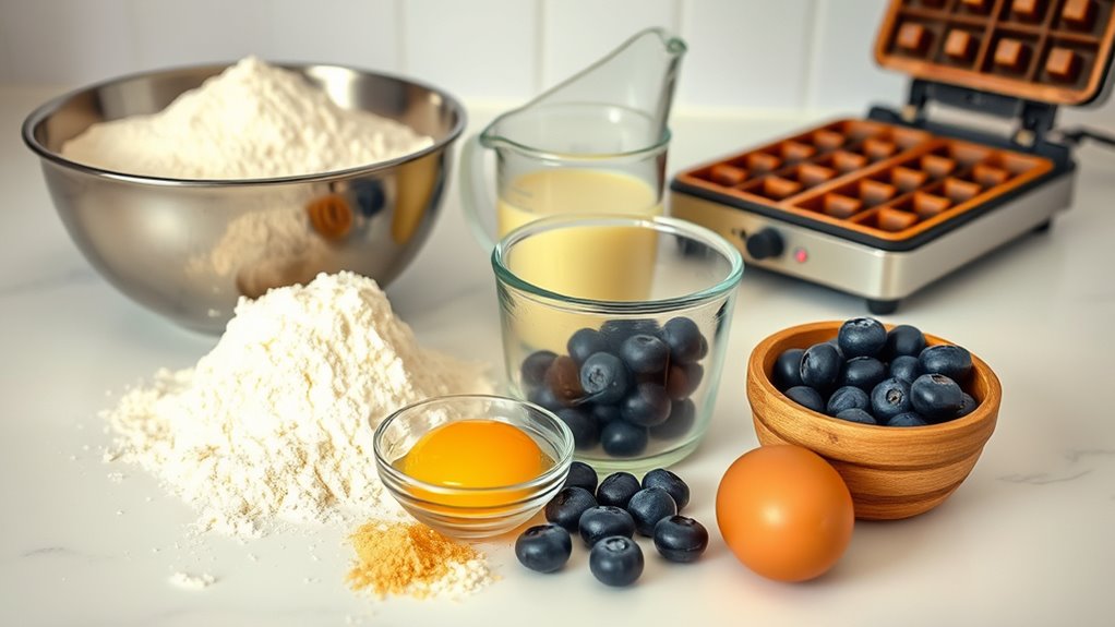 basic waffle batter ingredients