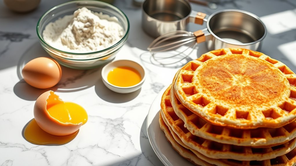 batter preparation for pancakes