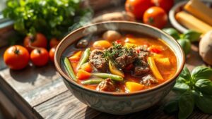 beef minestrone soup recipe