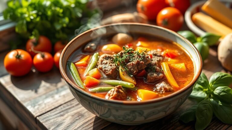 beef minestrone soup recipe