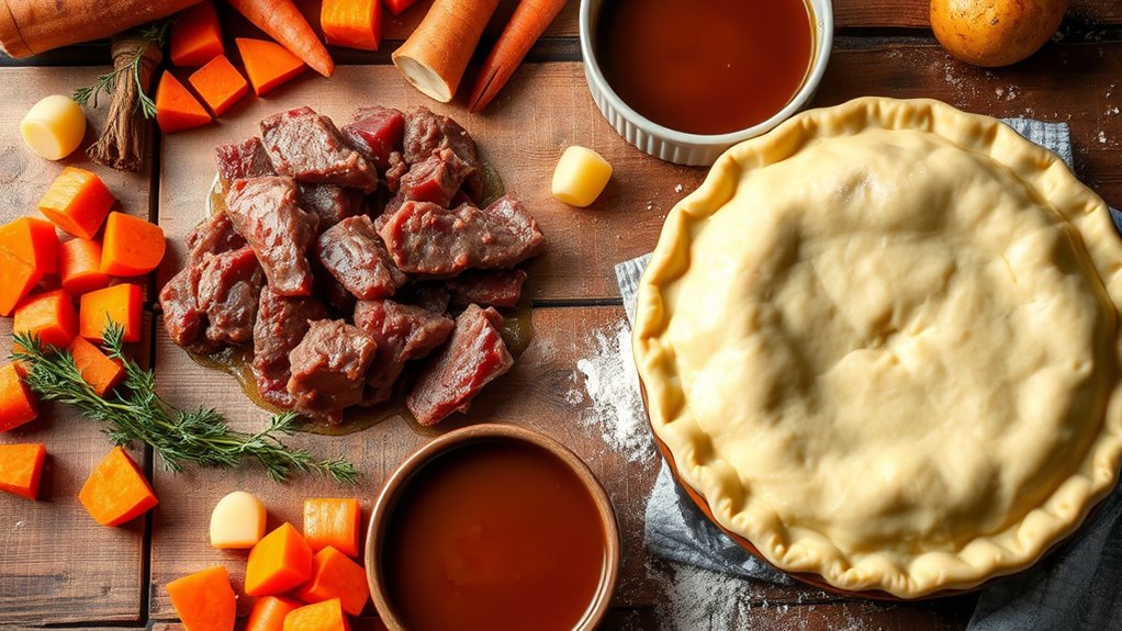 beef pot pie ingredients list