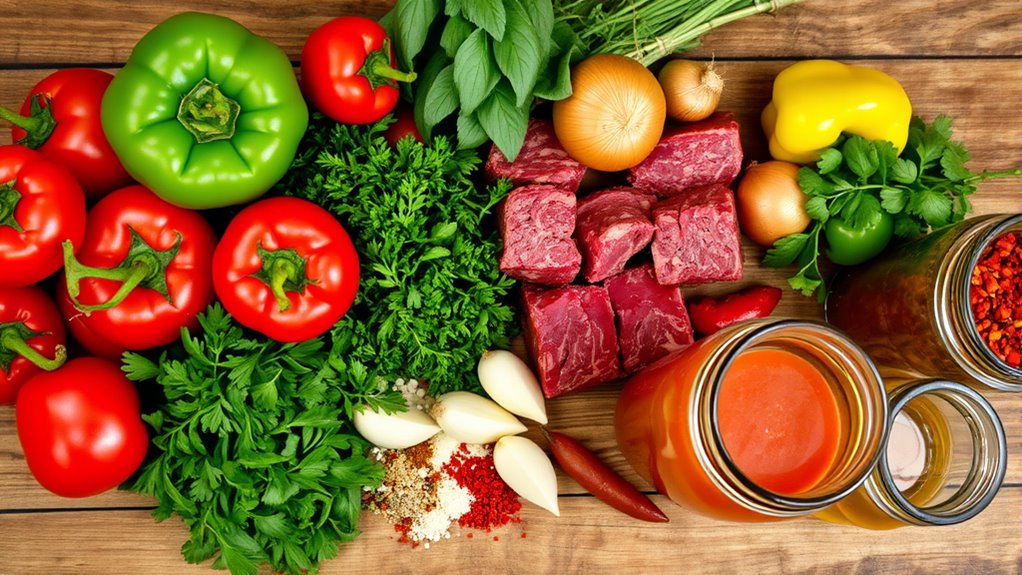 beef vegetable soup ingredients