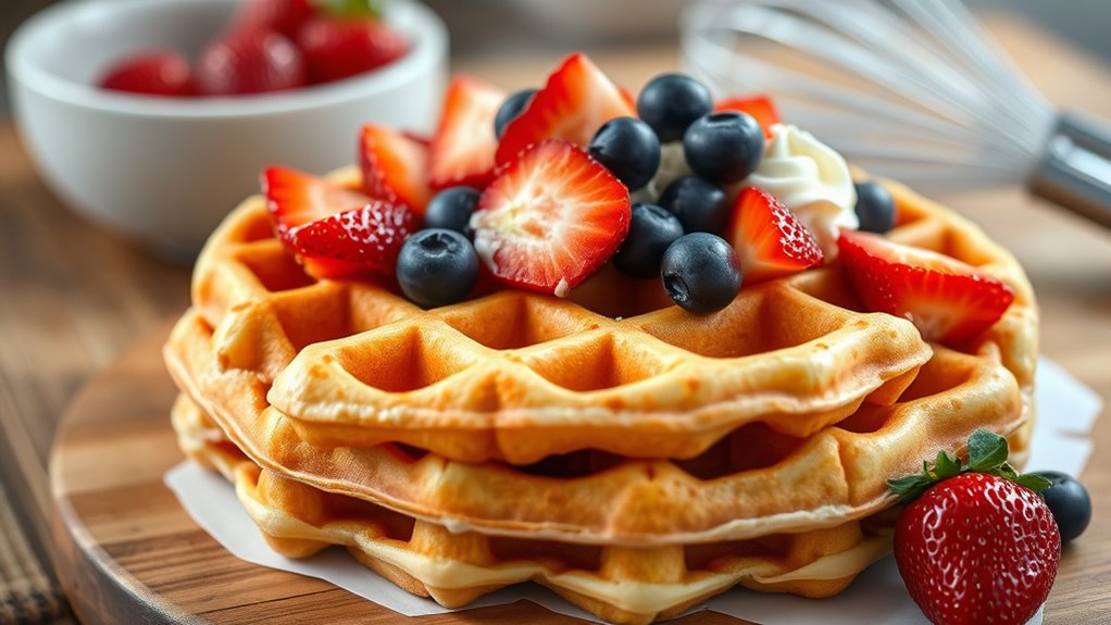 belgian waffle cooking instructions