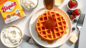 bisquick waffle making guide