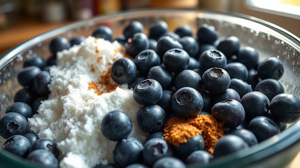 blueberry mixture preparation steps