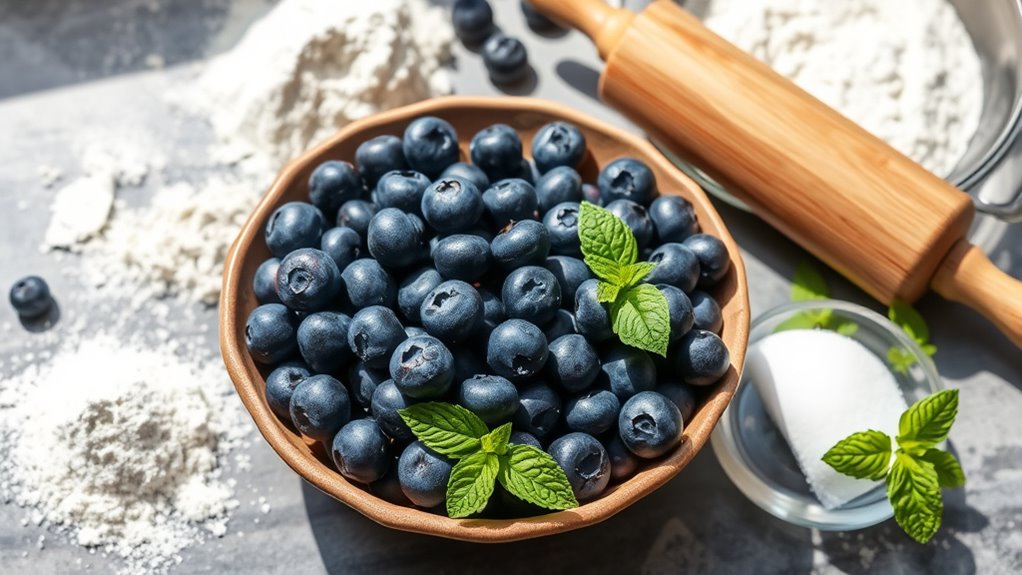 blueberry pie preparation process