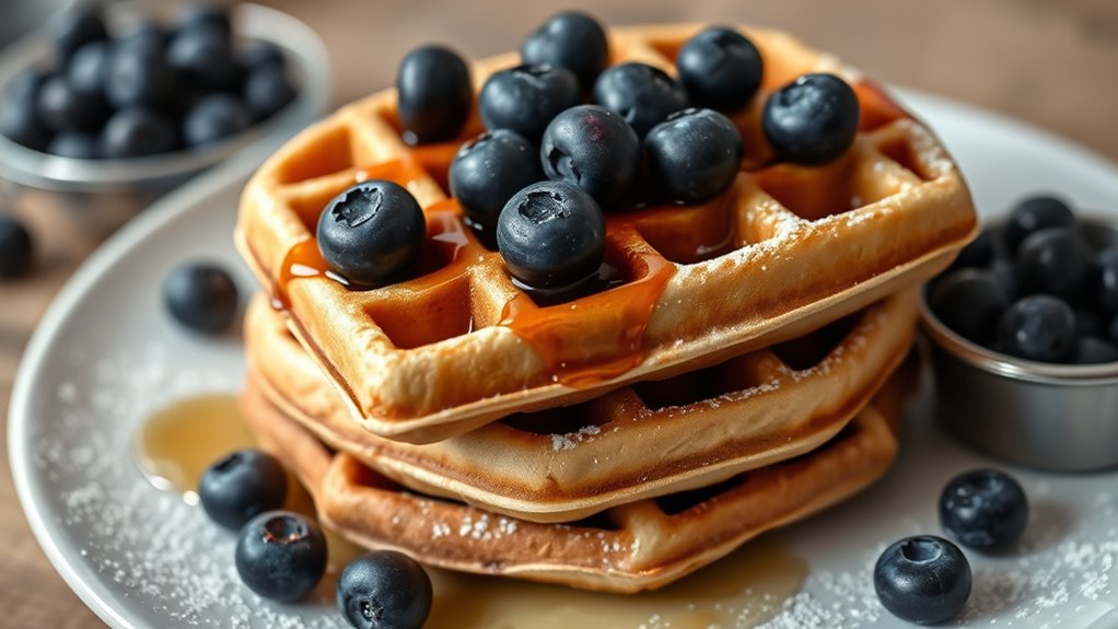 blueberry waffle ingredient essentials